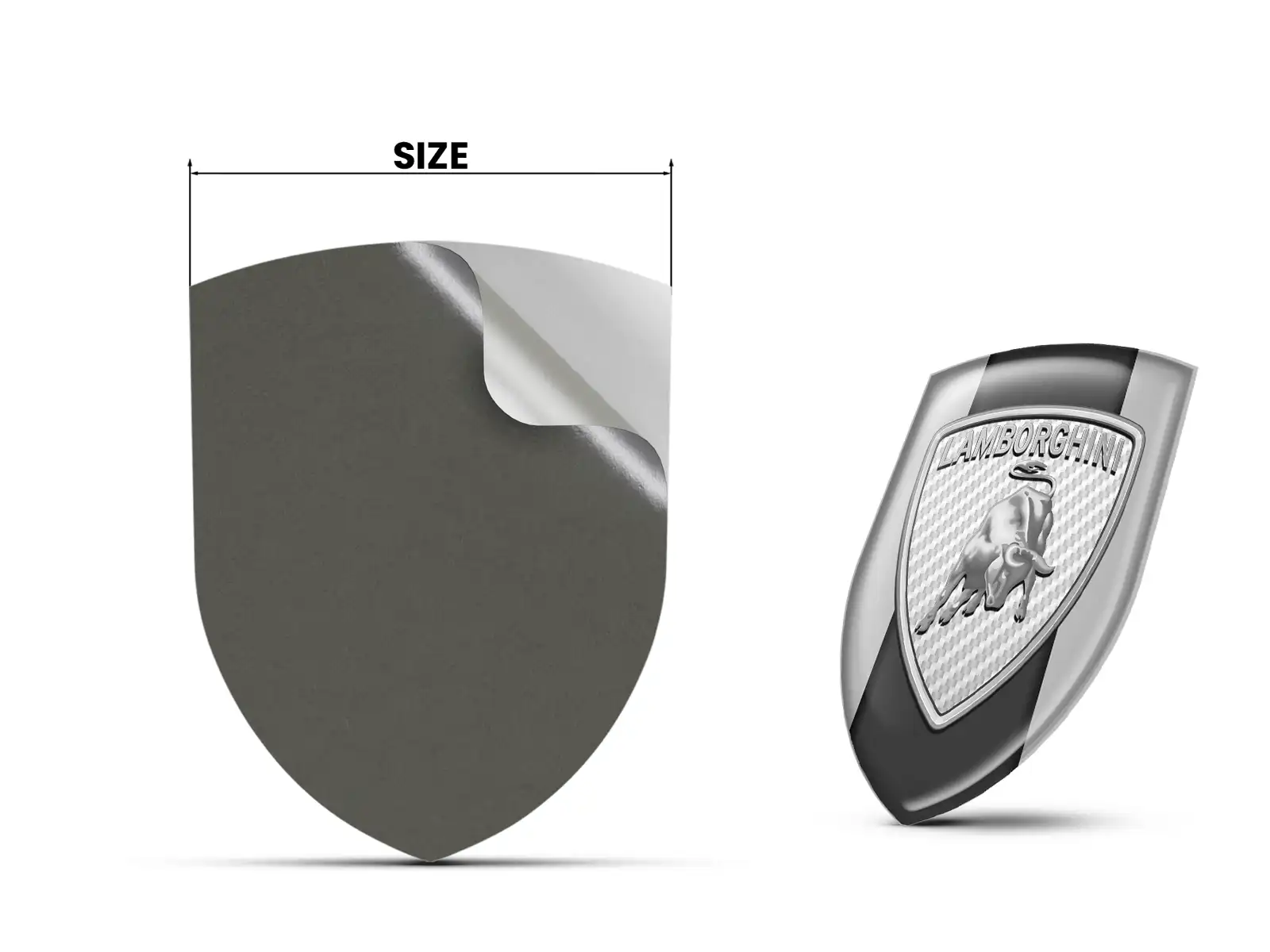 Lamborghini Etiqueta Impermeable Profesional Resistente Minimalista